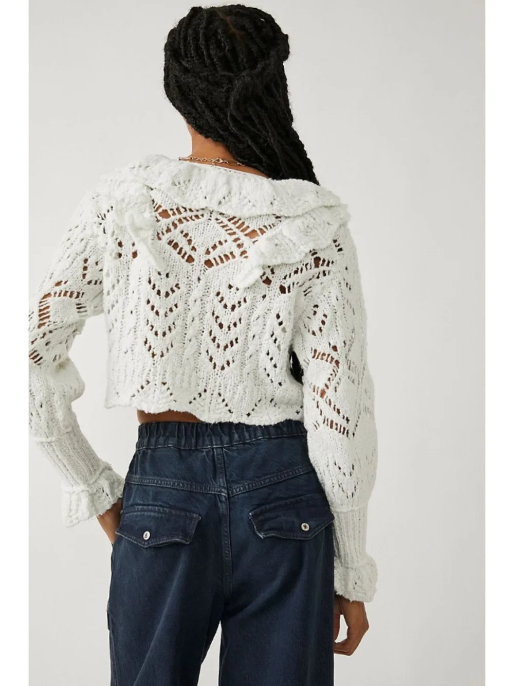 NEW Free People Avery Cardigan Icicle Large
